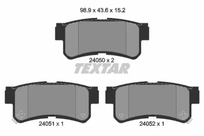 Комплект тормозных колодок TEXTAR 2405001