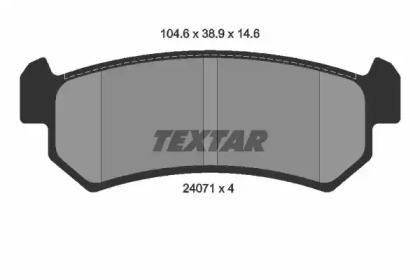 Комплект тормозных колодок TEXTAR 2407101