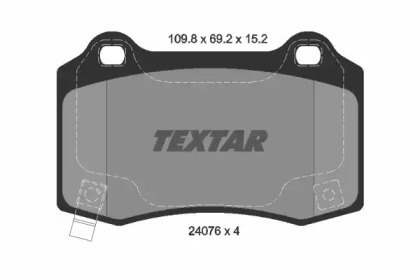 Комплект тормозных колодок TEXTAR 2407601