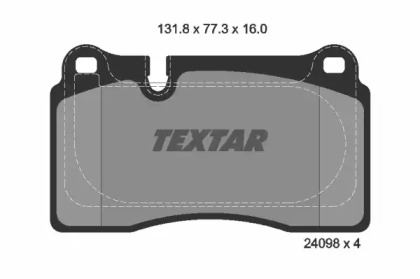 Комплект тормозных колодок TEXTAR 2409803