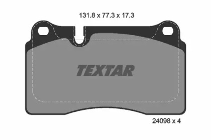 Комплект тормозных колодок TEXTAR 2409801