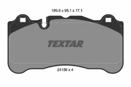 Комплект тормозных колодок TEXTAR 2415601