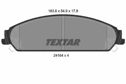 Комплект тормозных колодок TEXTAR 2416401