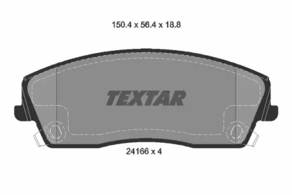 Комплект тормозных колодок TEXTAR 2416601