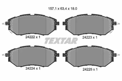 Комплект тормозных колодок TEXTAR 2422201