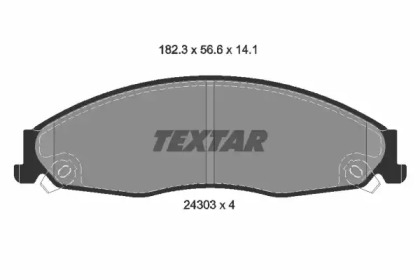 Комплект тормозных колодок TEXTAR 2430301