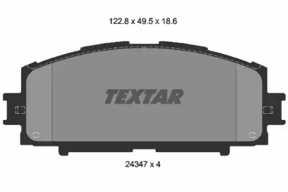 Комплект тормозных колодок TEXTAR 2434701