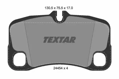 Комплект тормозных колодок TEXTAR 2445403