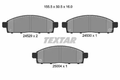 Комплект тормозных колодок TEXTAR 2452901