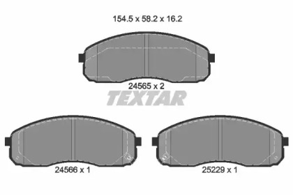 Комплект тормозных колодок TEXTAR 2456501