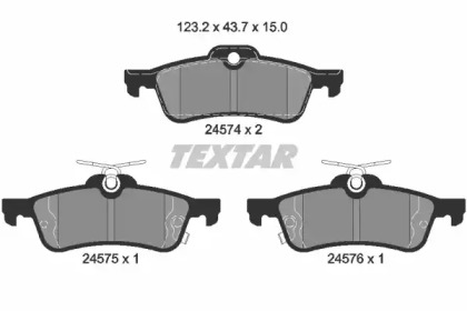 Комплект тормозных колодок TEXTAR 2457401