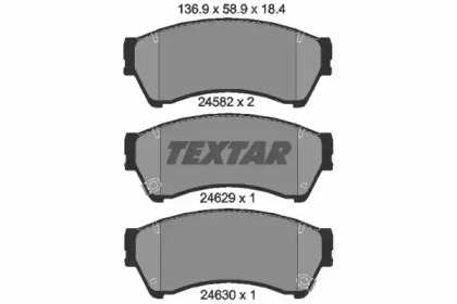 Комплект тормозных колодок TEXTAR 2458202