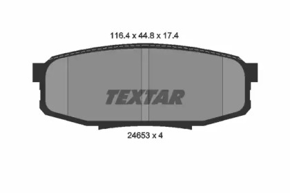 Комплект тормозных колодок TEXTAR 2465301