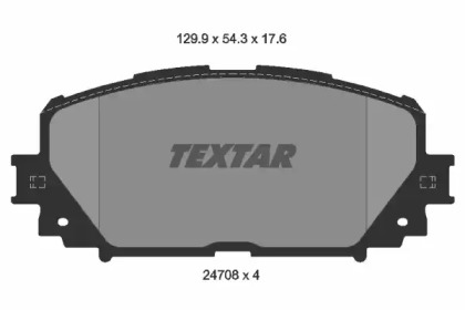 Комплект тормозных колодок TEXTAR 2470801