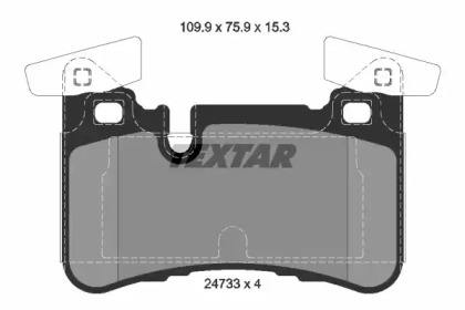 Комплект тормозных колодок TEXTAR 2473301