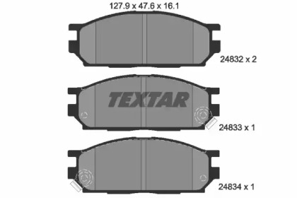 Комплект тормозных колодок TEXTAR 2483201