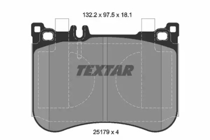 Комплект тормозных колодок TEXTAR 2517901