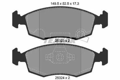 Комплект тормозных колодок TEXTAR 2532301