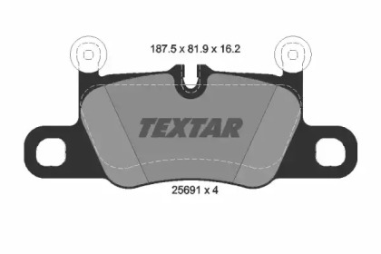 Комплект тормозных колодок TEXTAR 2569101