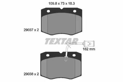 Комплект тормозных колодок TEXTAR 2903701