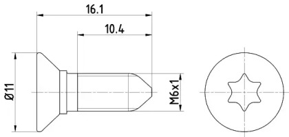 Болт TEXTAR TPM0008