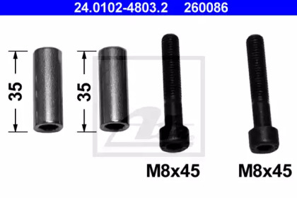 Комплект направляющей гильзы ATE 24.0102-4803.2