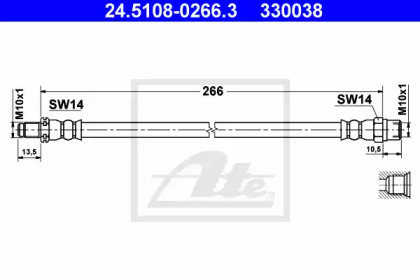 Шлангопровод ATE 24.5108-0266.3