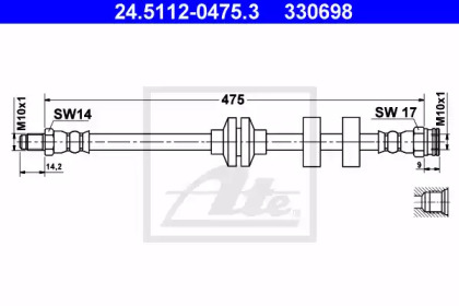 Шлангопровод ATE 24.5112-0475.3