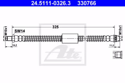 Шлангопровод ATE 24.5111-0326.3