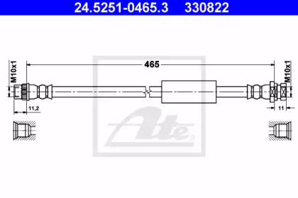 Шлангопровод ATE 24.5251-0465.3