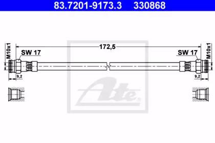 Шлангопровод ATE 83.7201-9173.3