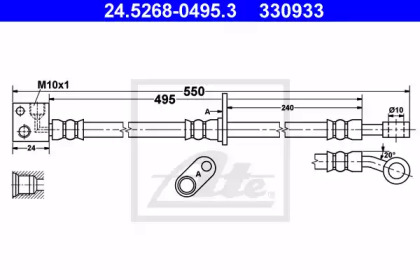 Шлангопровод ATE 24.5268-0495.3