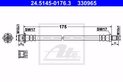 Шлангопровод ATE 24.5145-0176.3