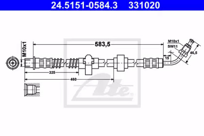 Шлангопровод ATE 24.5151-0584.3