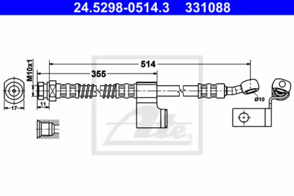 Шлангопровод ATE 24.5298-0514.3