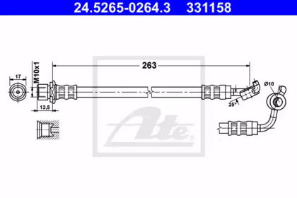 Шлангопровод ATE 24.5265-0264.3