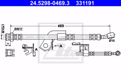 Шлангопровод ATE 24.5298-0469.3