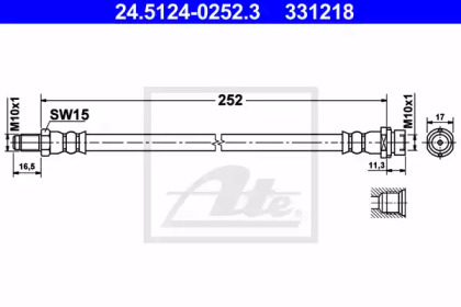 Шлангопровод ATE 24.5124-0252.3