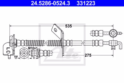 Шлангопровод ATE 24.5286-0524.3