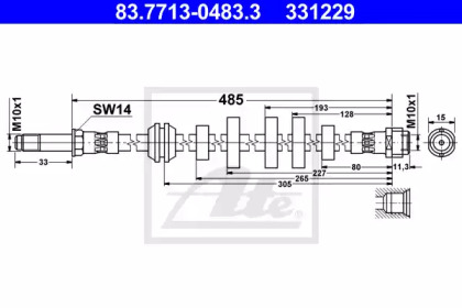 Шлангопровод ATE 83.7713-0483.3