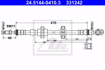 Шлангопровод ATE 24.5144-0410.3