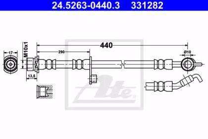 Шлангопровод ATE 24.5263-0440.3