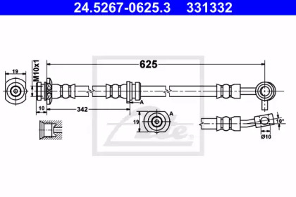 Шлангопровод ATE 24.5267-0625.3