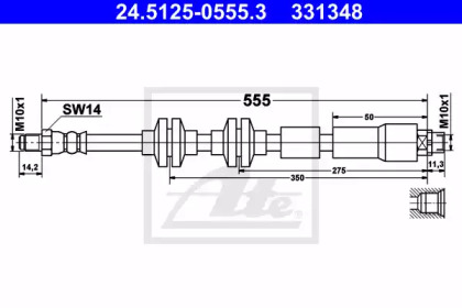 Шлангопровод ATE 24.5125-0555.3