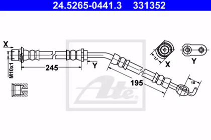 Шлангопровод ATE 24.5265-0441.3