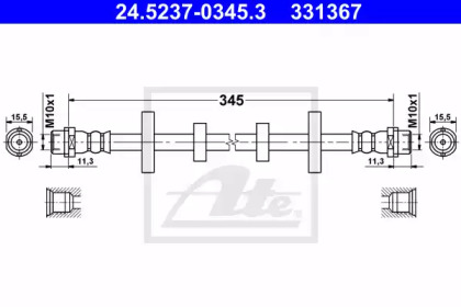 Шлангопровод ATE 24.5237-0345.3