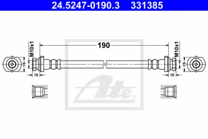 Шлангопровод ATE 24.5247-0190.3