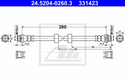 Шлангопровод ATE 24.5204-0260.3