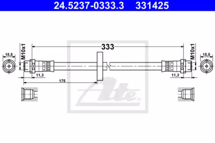 Шлангопровод ATE 24.5237-0333.3