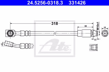 Шлангопровод ATE 24.5256-0318.3
